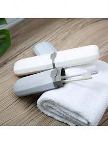 1个便携式牙刷和假牙塑料盒，整理您的牙刷和牙膏！ - 彩色 - 查看 6