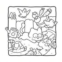 The Little Cat: Cozy Life Of Kitty Coloring Book For Adults And Teens (Cozy & Cute Coloring) Follow A Curious Little Kitty Everywhere, From Climbing Rooftops To Chasing Cute Little Mice In The Garden.,Back To School,School Supplies