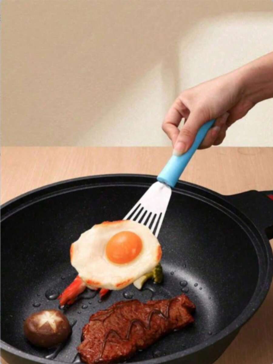 1 件不锈钢烹饪铲，户外耐高温煎饼翻转器，鱼和牛排翻转器