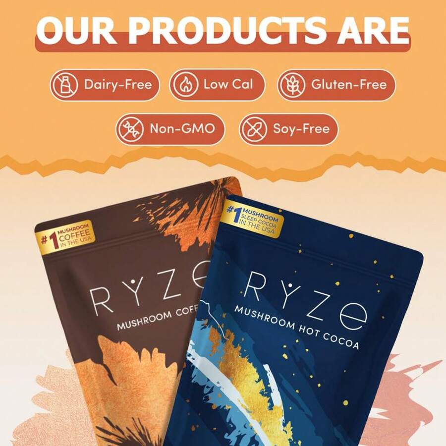 DAY & NIGHT COMBo!Mushroom Coffee + Hot Cocoa 86 AdaptogenicMushrooms For Energy, Focus & Sleep|30+20 Servings#MushroomMagic - 1 - 查看 1