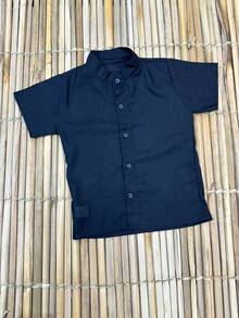 BOYS LINEN SET T-SHIRT AND SHORTS /FASHION/PARTY/OUTING/SUMMER/ - Black - View 8