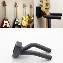 1 Piece Stylish Black Guitar Wall Mount - Space-Saving Original Sound And Bass Mount, Easy To Install, Durable ABS Material To Ergonomically Design To Firmly Display All Sizes Of Guitars, Guitar Storage Solutions | Minimalist Guitar Rack | Durable ABS Resin, Guitar Accessories - 1 - 查看 10
