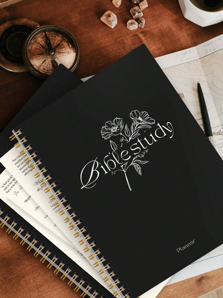 1本圣经学习日志笔记本，52周圣经学习指南，每日祷告日志，教会笔记，信仰礼物，男女皆宜，学校办公用品，教师节礼物，母亲节礼物