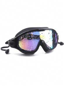 SHENYU Adults' & Teens' Large Frame Anti-Fog Swimming Goggles With Earplugs