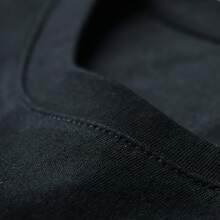 100% Cotton Vintage Skull And Sunflower Gothic Aesthetic T-Shirt, 220g - Goblincore Cottage Style, Short Sleeve, Machine Washable - 黑色 - 查看 5