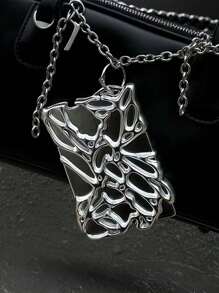 1 Stück, Silber, Harz, Metall-Stil, modelliert, Fotokartenhalter, Pop, Album, Fotoschutzkartenhalter, geeignet für 6,5*9,5cm/2,56*3,74 Zoll Foto, Schulanfang, Straykids, Skz, Straykids Kpop