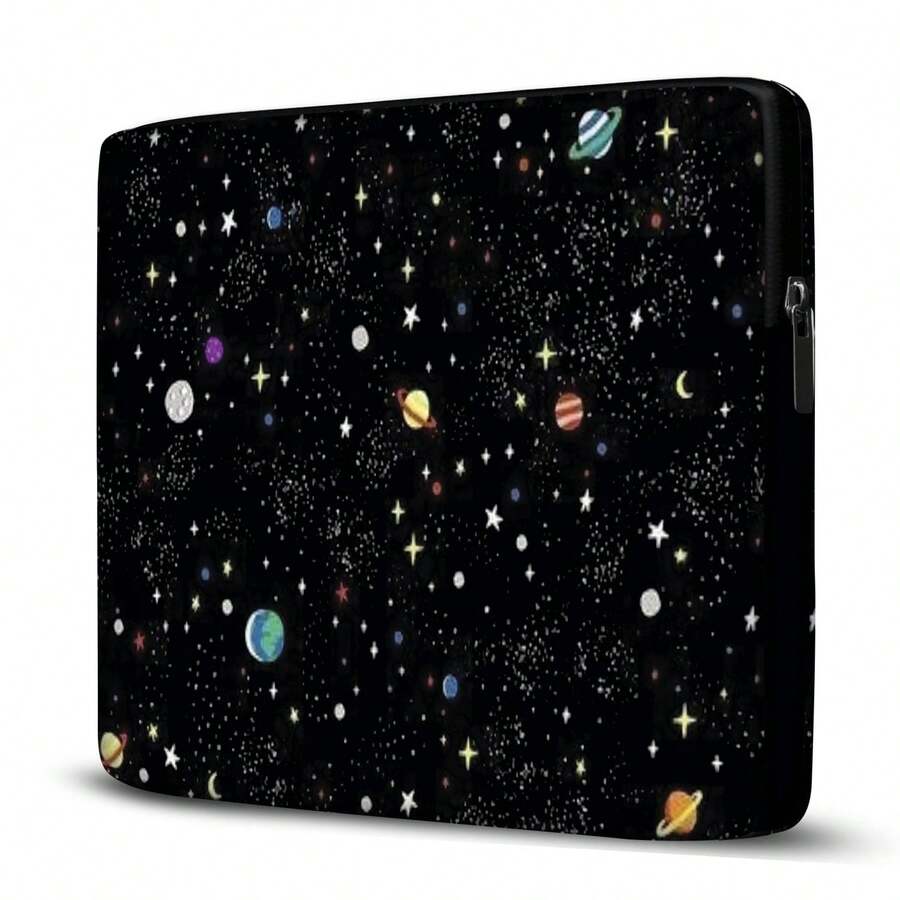 Briefcase Case Cover For Laptop Notebook Compatible With MacBook 15.6 - Galaxia - 黑色 - 查看 1