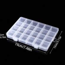 1pc Transparent Storage Container, Jewelry Box, Transparent Plastic Storage Box, Empty Earring Storage, Bead Display Cabinet, Small Item Storage Box