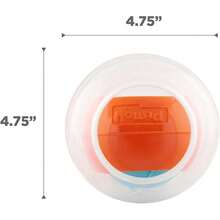 EWAJFBVOutward Hound Wobble Bowl Dog Game -Interactive Slow Feeder Bowl Dog Game - Dog Rumble (Màu cam) - Xem 7