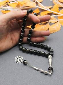 1 件 33 颗 10 毫米中国结吊坠念珠，轻巧奢华时尚手链，适合斋月、开斋节、圣诞节、礼物 - 彩色 - 查看 7