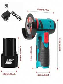 Lixadeira manual recarregável sem fio de lítio de 3 polegadas, ferramenta DIY e de reparo, máquina de polimento multifuncional portátil elétrica a bateria de lítio, remoção de ferrugem e corte multiuso tudo em um. Pequena ferramenta elétrica doméstica para corte e esmerilhamento