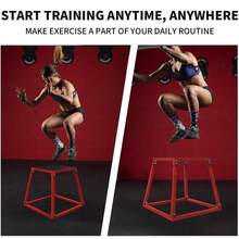 LIZHOUMIL 12/18/24/30 Inch Plyo Box Jump Platforms Single And Set Plyometric Jumping Box - Red - View 5