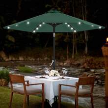 Outdoor Parasol, Stand And Base - 深綠色 - 查看 7