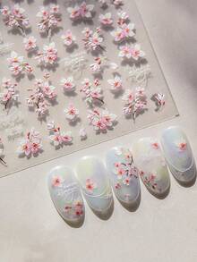 Hình dán móng tay hình cánh bướm tinh tế - Tự dính, không mùi, trang trí cho tay và chân với thiết kế trang nhã và dễ sử dụng, hoàn hảo cho mùa thu và mùa đông. - Hồng - Xem 4