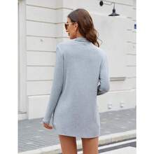 Newchoice Womens Casual Lightweight Long Sleeve Cardigan Soft Drape Open Front Fall Dusters (S-3XL) - Light Grey - View 7