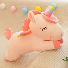 Peluches de unicornio, juguete de peluche suave de unicornio como almohada para abrazar, regalo para niños