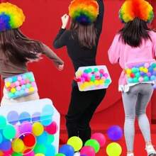 Juego de bolas de equilibrio - Juego divertido para exteriores e interiores para familia, boda, aniversario, cumpleaños y fiesta de verano, incluye bolas de colores aleatorios