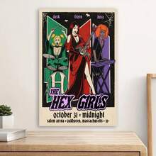 Framed Hex Girls Tour Poster, Hex Girls Band, Hex Girls Concert, Hex Girls Digital Art Download, Digital Art Download - Framed - View 1