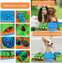 Vivifying Snuffle Dogs, Interactive Dog Puzzle Toy Boredom And Mental Stimulation, Enrichment Feeding Game Sniff Helps Slow Eating And Keep Busy - 黃色 紫色 綠色 - 查看 11