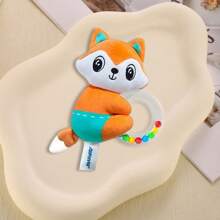 1 pieza de juguete de manivela de dibujos animados lindos para niños y niñas, juguete de campana de colores de peluche animal, adecuado para regalos de bebés recién nacidos, con selección aleatoria de colores de cuentas de campana