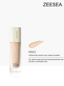 Zeesea 柔滑持久妝感液體粉底，適用於油性和混合性皮膚的保濕遮瑕和控油液體粉底，持久不沾染 - MW02# Natural Cold - 查看 10