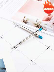 10 Multi-Purpose Ballpoint Pen Refills, Universal Refill Length 10cm, International Standard Refills For School, Office, Ballpoint Pen Refills For Click Pens, 1mm Medium Nib, Parker Refills Compatible - Multicolor - View 18