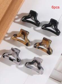 6 eleganckich, minimalistycznych, miniaturowych, półokrągłych spinek do włosów z nadrukiem w panterkę, do codziennego upięcia, uniwersalne i modne, idealne na Dzień Matki, powrót do szkoły, Święto Dziękczynienia, Boże Narodzenie, prezenty festiwalowe, modne spinki do włosów, damskie spinki do włosów, jesienno-zimowe stroje na wakacje