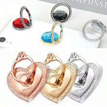 360° Rotating Crystal Glitter Phone Ring Holder, Anti-Slip Grip, Universal For All Smartphones, Selfie Video Accessory - Multicolor - View 11
