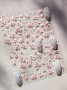 Hình dán móng tay hình cánh bướm tinh tế - Tự dính, không mùi, trang trí cho tay và chân với thiết kế trang nhã và dễ sử dụng, hoàn hảo cho mùa thu và mùa đông. - Hồng - Xem 8