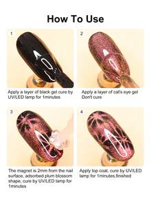 Beautizon Nailartlab 1pc/2pcs/4pcs Nail Art Magnet Tools And Gold And Silver Steel Beads Jewelry Set, Cat's Eye Gel Magnetic Stick Magnetic Pen / Steel Bead Magnetic Pen / Gold And Silver Nail Enhancement Small Steel Beads, DIY Artistic Designs Printing Patterns, 5D Effect UV Cat's Eye Gel Magnet Tools And Jewelry Accessories,Nail Supplies,Nail Tools,Nail Art Tools,Back To School,Nails,Nail Tools For Press On Nails,Manicure Pedicure Tools - Multicolor - View 7