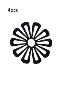 6 Stück Set hitzebeständige Silikonblumen-förmige Untersetzer, einfarbige Tassenuntersetzer, Topfunterlagen, rutschfeste Tischsets, Küchenartikel