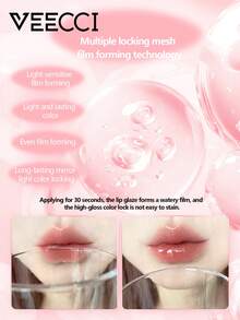 VEECCI 罐装唇泥唇颊两用哑光雾面唇釉口红腮红平价官方正品学生女 - 04 Sugar Strawberry - 查看 4