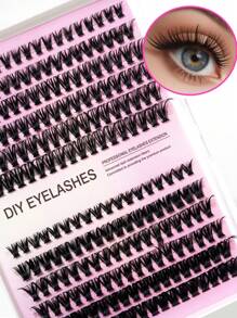 240pcs 8-16mm Mixed Faux Mink Eyelash Extensions, 12 Rows Waterproof & Voluminous To Enhance Eyes For Daily Makeup Or Outings