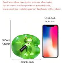 Jetec Miniature Frog Garden Statue, Green Frog Statue Outdoor Decoration Courtyard And Garden Decoration Fairy Birthday Relocation Gift Home Accessories Lawn Decoration (Simple Style)