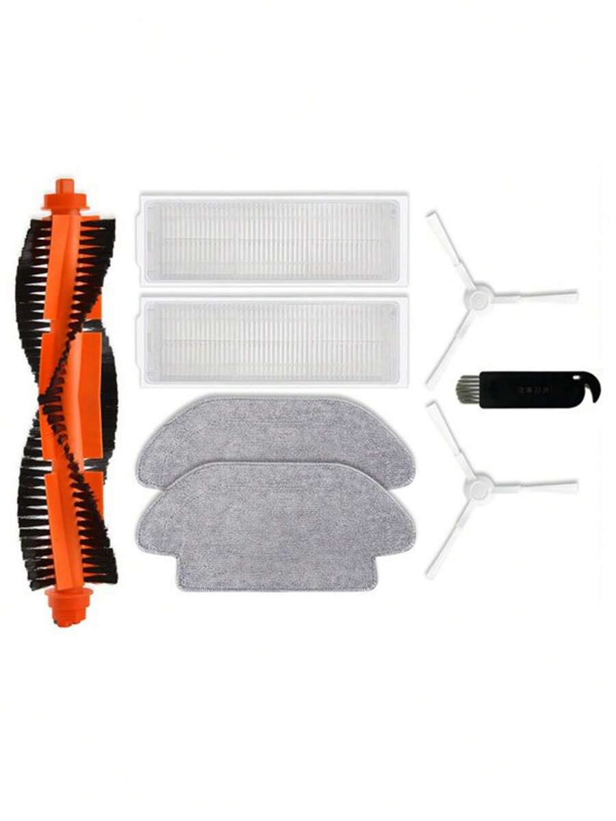 Suitable For Xiao Mi Sweeping Robot S10 S12 B106GL Replacement Spare Parts Accessories Main Side Brush Hepa Filter Mop Includes: Roller Brush Side Brush Filter Rag Cleaning Brush