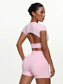 春夏女套装运动套装瑜伽套装健身服运动套装练功服居家休闲亲肤舒适