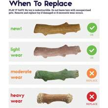 Dogwood Durable Dog Chew Toy Small Long Lasting Chew Stick Made With Real Wood USA Made S - 小號(1 包) - 查看 6