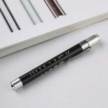 1pc Medical Pen Light, Reusable LED Medical Pen Flashlight With Pupil Scale Measuring Tape And Ruler For Nursing Students, White Light, Warm Light For Nurses, Students, Doctors Daily Use Pocket Nurse Aluminum Pen Light ,Dry Battery Power Supply(Batteries Not Included),Birthday Gifts, Graduation Season Gifts