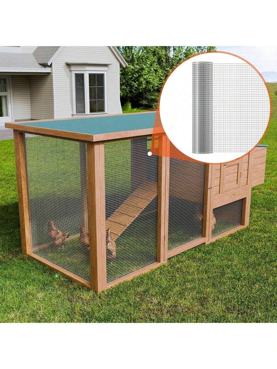 ARISE - Malla de Alambre Galvanizado 6MM-13MM – Resistente y Duradera, Ideal para Protección y Cercados de Conejos, Cobayas, Pollos y Pequeños Animales | Antióxido y Fácil de Manipular - Plateado - Ver 1
