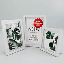 01 Floating Picture Frames-Floating Photo Frame 3 Pcs Glass Floating Frame Two Sided Picture Frame Large Floating Frame Square Floating Frame Picture Frames With UV Protection Floating Wood Gallery Frame - White - View 1
