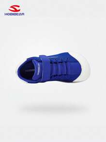 HOBIBEAR Children's Outdoor Anti-Slip Shoes, Girls Wide Toe Box Athletic Sneakers, Comfortable Soft Flat Toddler Walking Shoes, Minimalist Style Boys Blue All Season Shoes