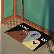 Cute Cat Funny Door Mat Outdoor Indoor Welcome Mats Front Doormat Non Slip Entrance Rugs For Front Door Inside Outside Entry Patio Back To School