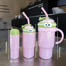 1 buc/3 buc sticle de apă multi-piesă color dopamină 1250 ml + 700 ml + 300 ml cu mâner, sticlă de apă cu paie de mare capacitate, atractivă și practică, potrivită pentru călătorii, sport, uz la birou, diverse cadouri de sărbători și ziua de naștere