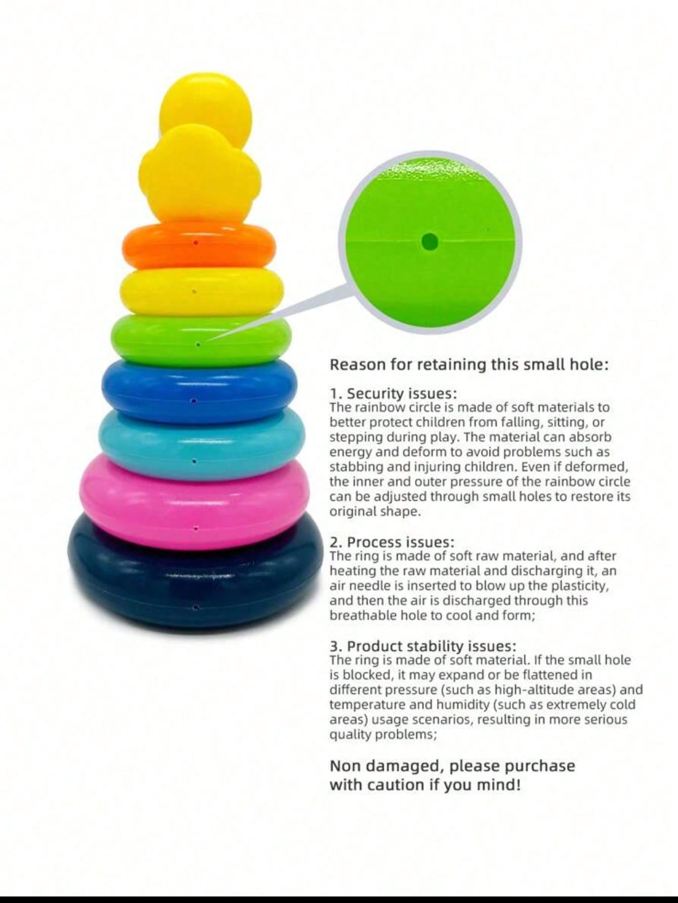 لعبة بطة نمط متراصة للأطفال الصغار، ألعاب تعليمية...