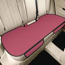 Breathable Ice Silk Car Seat Cushion Non-Slip And Wear-Resistant Solid Color Ice Silk Car Seat Cover, Universal Fit Most Cars - Đệm sau màu hồng - Xem 13