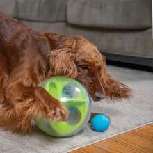 Outward Hound Nina Ottosson Wobble Bowl Dog Game -Interactive Slow Feeder Bowl Dog Game - 迷宮球(藍色,綠色) - 查看 8