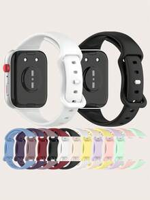 1قطعة حزام ساعة ذكية من السيليكون قابل للفصل ذو لون أحادي للجنسين، مناسب للاستخدام في ساعات هواوي 34 برو، للارتداء طوال اليوم