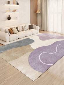 抽象风格室内装饰地毯，短绒天鹅绒材质室内地毯，客厅地毯，沙发地毯，卧室地毯，防滑床边地毯，餐厅厨房地毯，办公椅垫，玄关门垫，户外野餐垫，婴儿爬行软垫，户外露营垫