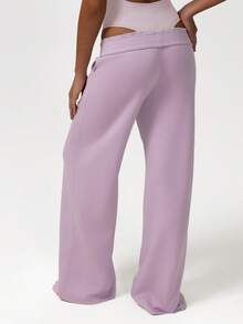 Sodalemon Femei pantaloni sport cu talie elastică, lejer, cu picior larg, sport, yoga, antrenament, pantaloni sport, lejeritate, lejeritate, sport, sport, pantaloni ...