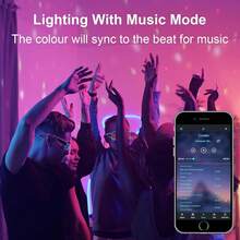 Reflectore Led Exterior RGB 60W 2 Pack, ELEGANTED Luz Lampara para Exterior, Equivalente a 600W con Bluetooth y Control Remoto, IP66, 16 Millones de Colores, Momento, para Jardín Fiesta Halloween - 30 W - Ver 6